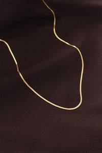 Çelik Gold Renk 60 cm İnce İtalyan Zincir Kolye