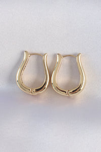 Pirinç Gold Renk İçi Boş Gül Küpe