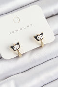 Pirinç Kuromi Model Gold Renk Çocuk Küpe