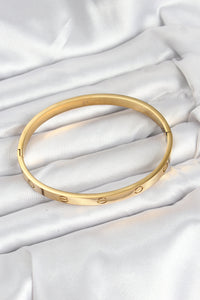 316L Çelik Gold Renk 65 mm Kadın Kelepçe Bileklik