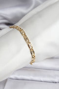 14K Gold Renk Kaplama Zincir Model CM Kadın Bileklik