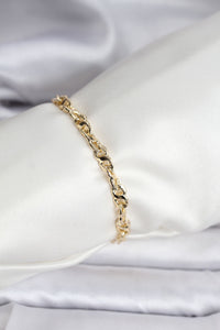 14K Gold Renk Kaplama Zincir Model CM Kadın Bileklik