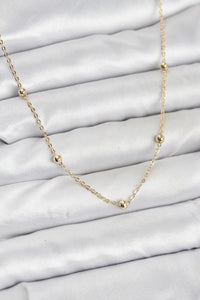 CM Gold Renk Top Zincirli Kadın Kolye