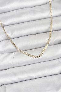 CM 14K Gold Renk Pirinç Zincir Model Kadın Kolye