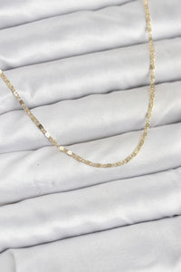 CM 14K Gold Renk Ezme Zincir Model 60 cm Kadın Kolye