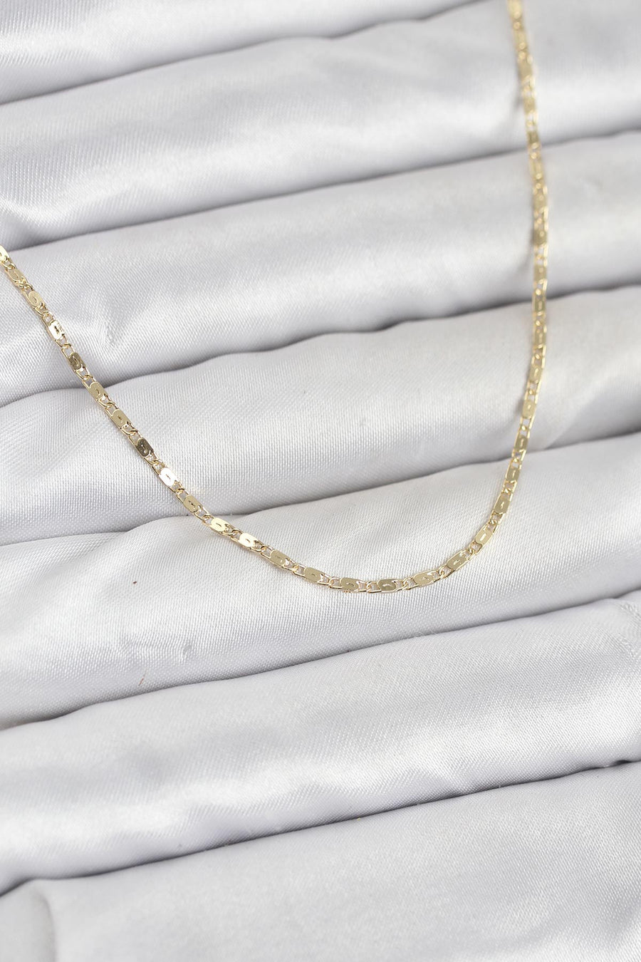 CM 14K Gold Renk Ezme Zincir Model 60 cm Kadın Kolye
