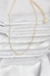 CM 14K Gold Renk Kalp Zincirli 60 cm Kadın Kolye