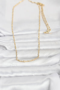 CM 14K Gold Renk Burgu Zincirli 60 cm Kadın Kolye