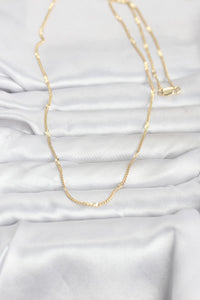 CM 14K Gold Renk Lazer Puntalı Model 60 cm Kadın Kolye