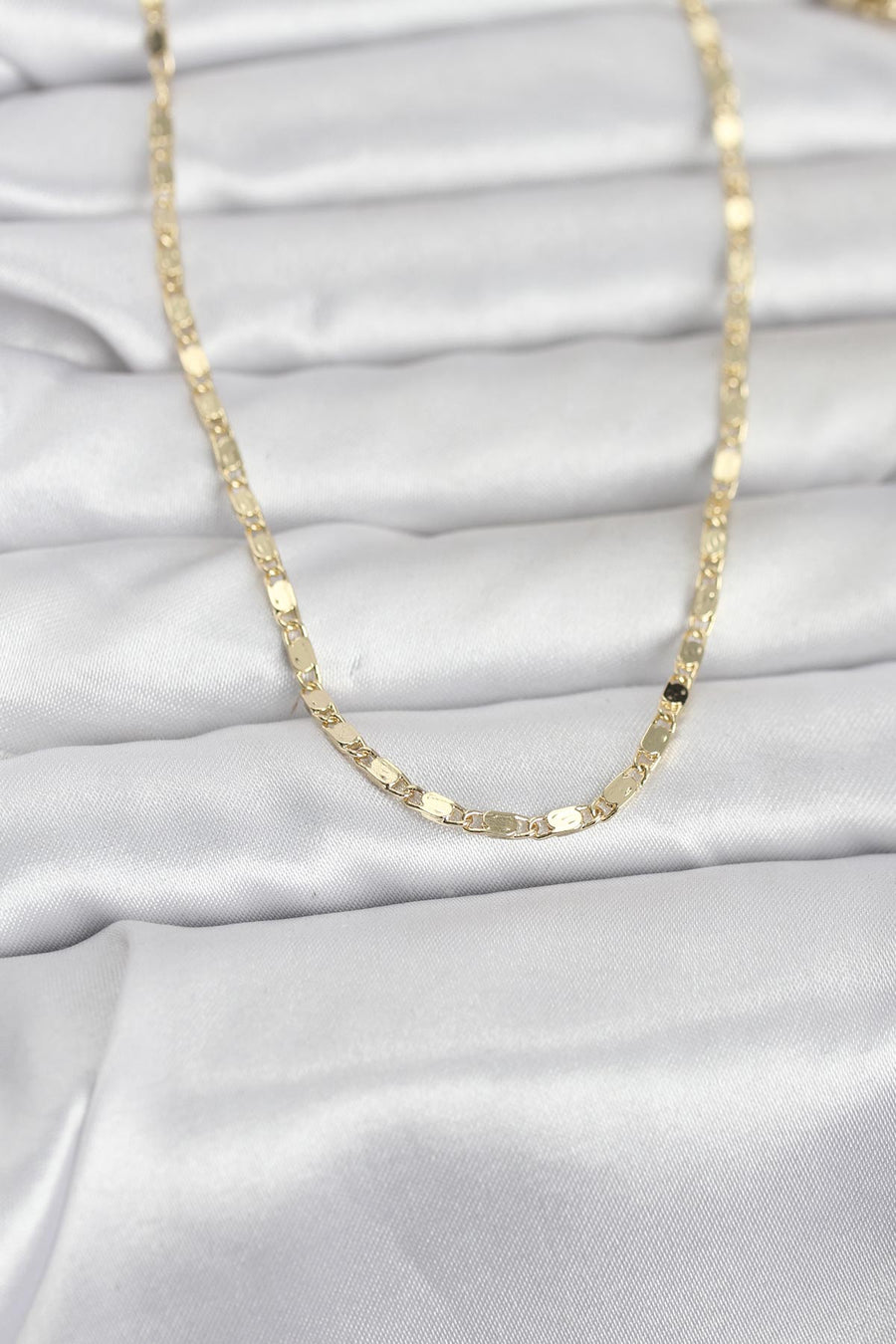 CM 14K Gold Renk Ezme Zincir 60 cm Kadın Kolye