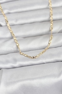 CM 14K Gold Renk Lazer Zincirli Model 60 cm Kadın Kolye