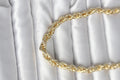 CM 14K Gold Renk Kalın Burgu Zincirli Model 60 cm Kadın Kolye