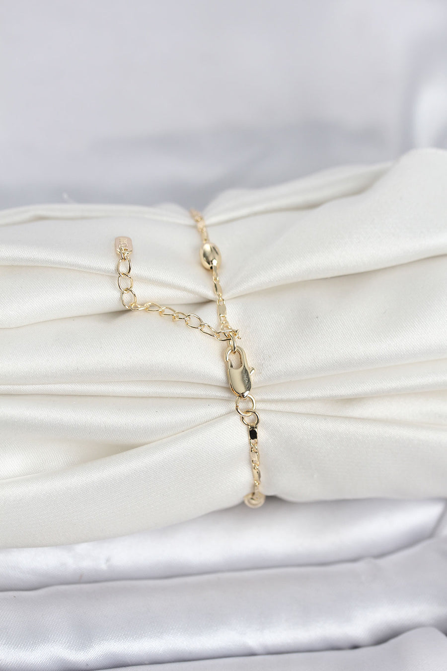 CM 14K Gold Renk Damla Topçuk Model Kadın Bileklik