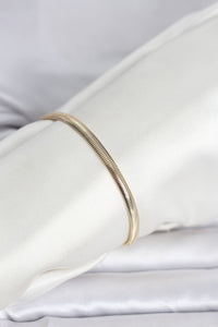 CM 14K Gold Renk Yassı Yılan Zincir Model Kadın Bileklik