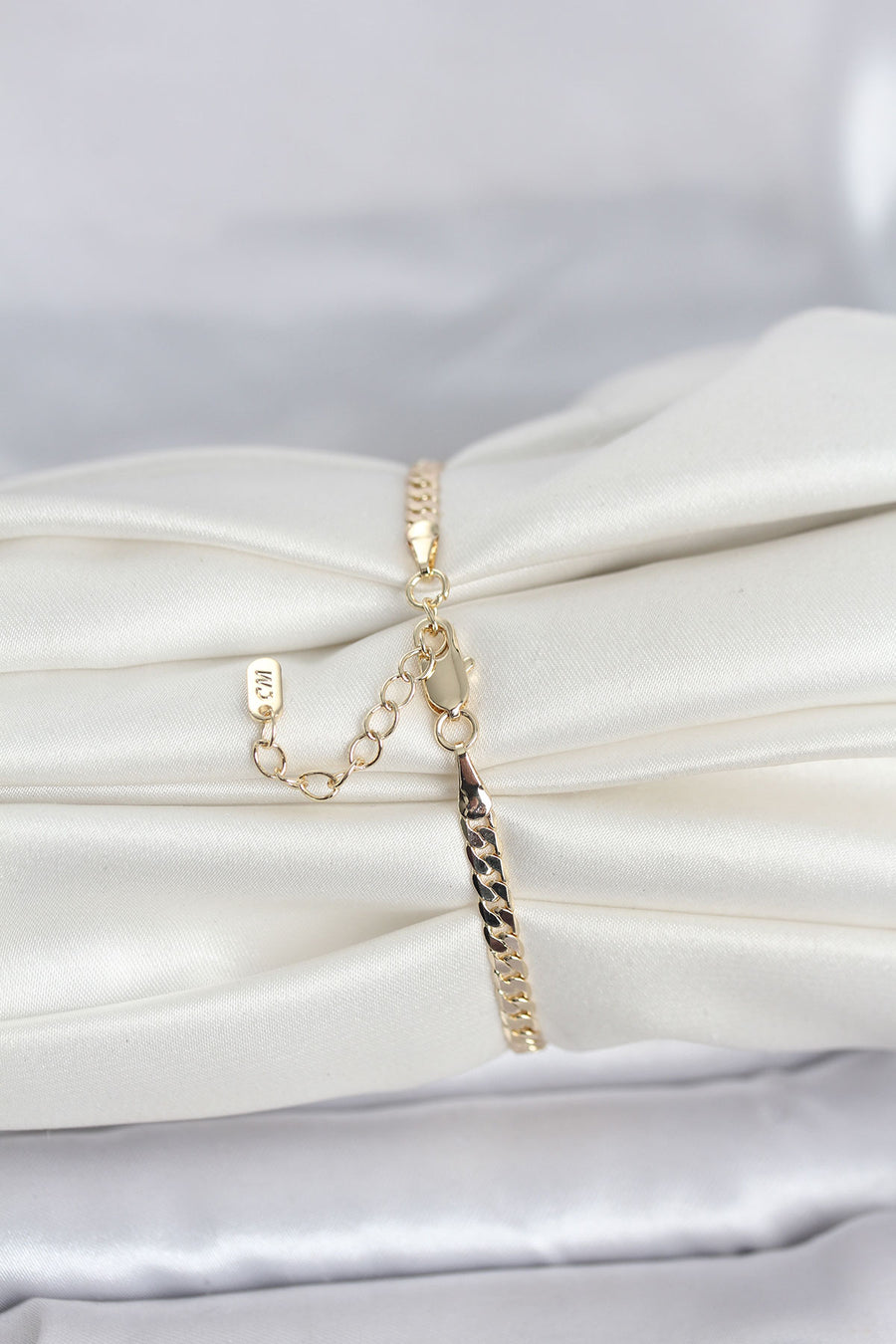 CM 14K Gold Renk Zincirli Model Kadın Bileklik