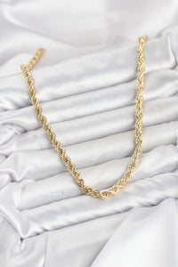 CM Burgu Model Gold Renk Pirinç 60 cm Kadın Kolye